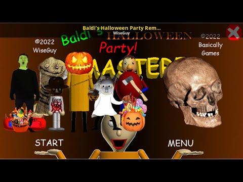 Baldi's halloween party remastered
