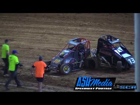 Compact Speedcars: Wayne Corbett Crash - Archerfield Speedway