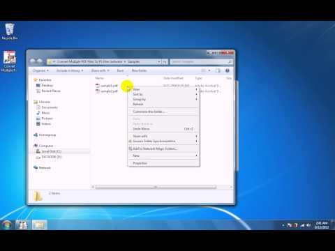 Convert Multiple PDF Files To PS Files Software
