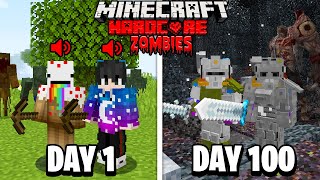 We Survived 100 Days in a Zombie Apocalypse in Minecraft... Here's What Happened
