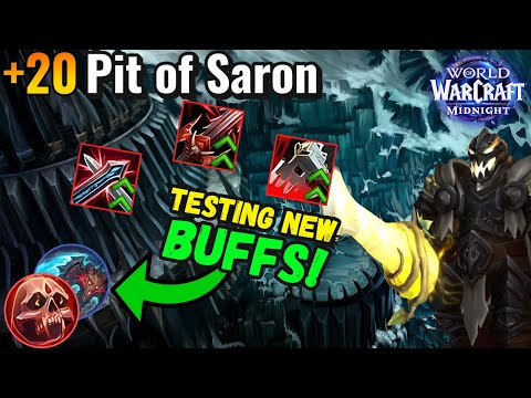 Trying Blood Dk After Buffs! | Midnight +20 Pit of Saron!