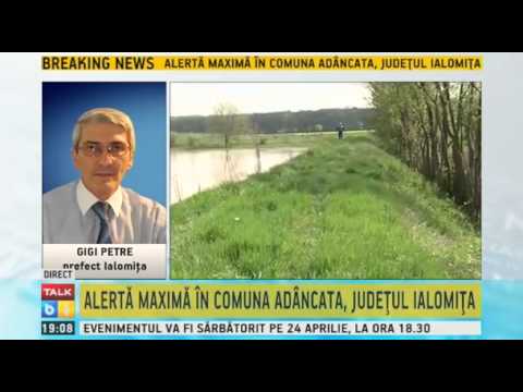 O viitura urmeaza sa loveasca raul Prahova in judetul Ialomita