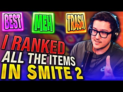 I RANKED ALL THE ITEMS IN SMITE 2 AFTER THE RECENT NERFS - ITEM TIER LIST