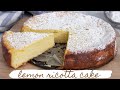 Italian Lemon Ricotta Cake Recipe NO FLOUR