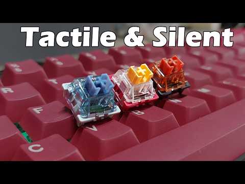 GK GAMAKAY Phoenix Linear Silent Keyboard Switch with LED Diffuser for Backlit Mechanical Keyboard 5 Pin Pre-lubed Switches for DIY, Phoenix V2 Switch (35Pcs) video review thumbnail