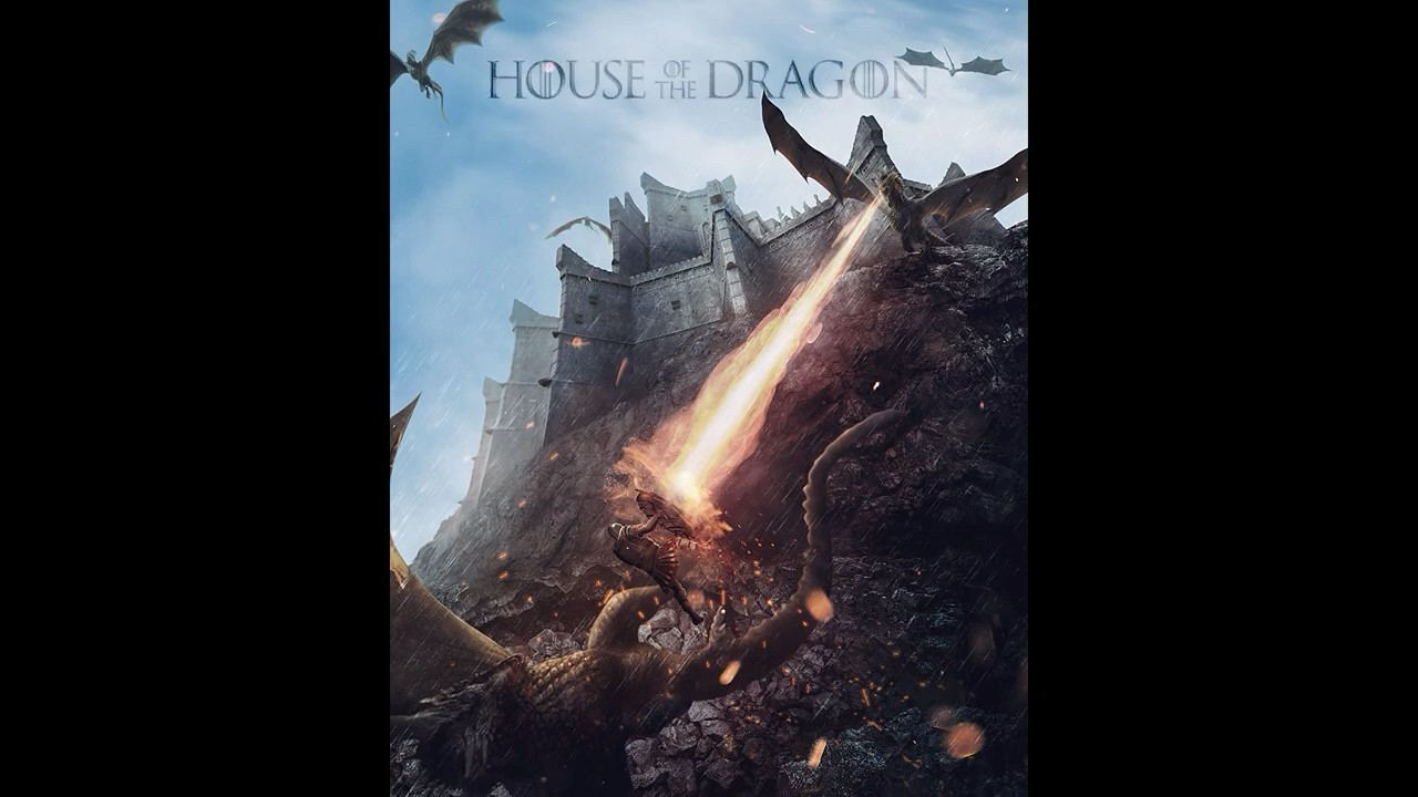 How I made HOUSE OF THE DRAGON poster fan art!