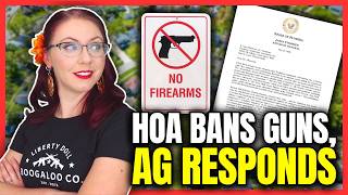 HOA Bans Guns, AG Threatens Legal Action