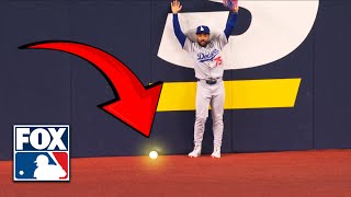 On Halloween Night, a Dead Ball Keeps the Dodgers Alive in Game 6 of the World Series