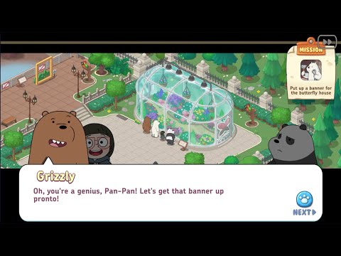 We Bare Bears Match3 Repairs #4 Bear Cave - Butterfly House Repair