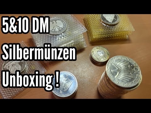 5&10 DM Silbermünzen Unboxing - Ab jetzt für Silberpreis erhältlich!
