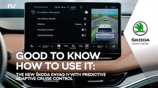 The new ŠKODA ENYAQ iV: with Predictive Adaptive Cruise Control Trailer