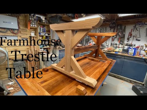 HOW TO BUILD A FARMHOUSE TRESTLE TABLE (DIY)
