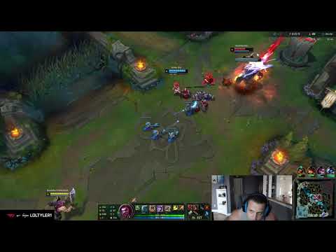 Tyler1 & Annie Bot tactical gank that actually worked