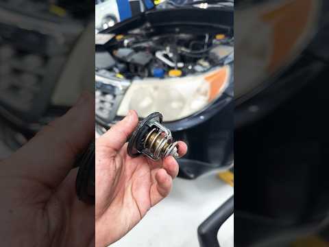 Tech Tip: Always replace the thermostat with the radiator #subaru #mechanic #overheating
