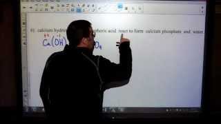 preview picture of video 'Avon Honors Chemistry - Balancing Word (written) Chemical Equations - Even Questions, v2'