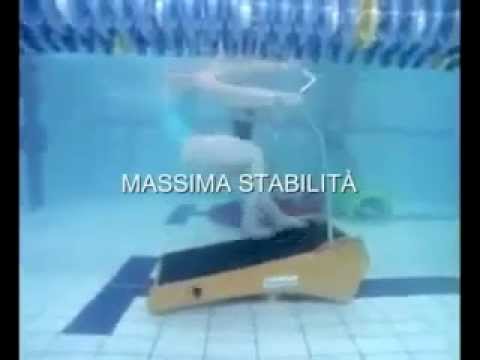 Lezione di Water Trekking / Aqua Treadmill per correre acqua. Circuito in piscina