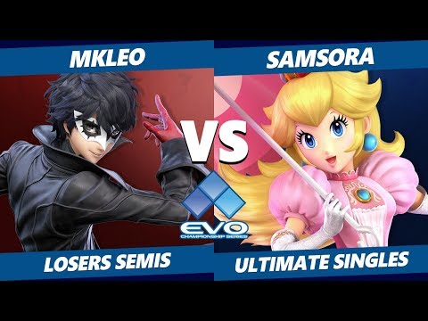 EVO 2019 SSBU - FOX | MkLeo (Joker) Vs. eU | Samsora (Peach) Smash Ultimate Tournament Losers Semis