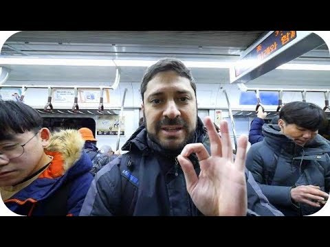 Mochilando em Seul! Aprendendo a andar de metrô 😲