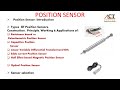 Position Sensors Types Of Position Sensors Applications