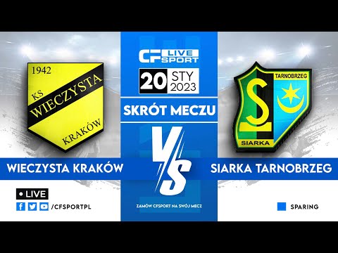 Skrót meczu: Wieczysta Kraków - Siarka Tarnobrzeg 20.01.2023