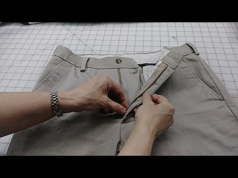 Replacing Zipper in Pants Video