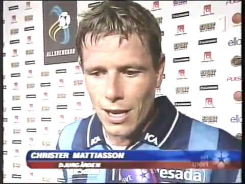 Sammandrag från SVT: Elfsborg - Djurgården 1-2 (Allsvenskan 2001, omgång 12)