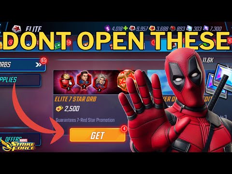 DO NOT OPEN ELITE 7 RED STAR ORBS BEFORE WATCHING THIS! - Marvel Strike Force - MSF