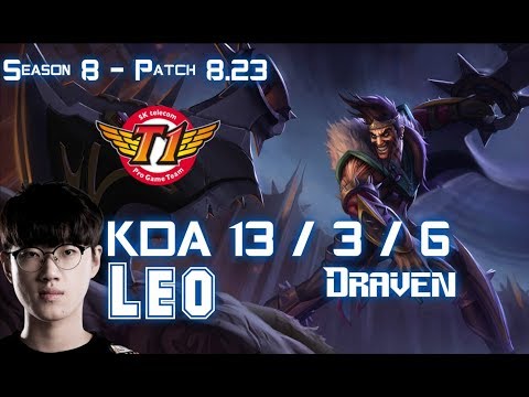 SKT T1 Leo DRAVEN vs KALISTA ADC - Patch 8.23 KR Ranked