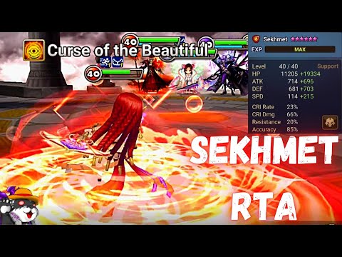 The Power Of Sekhmet (Fire Desert Queen) In RTA  Summoners War