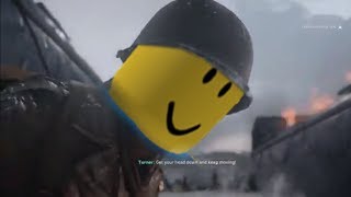 Call of Duty WWII D-Day But With The Roblox Death Sound.