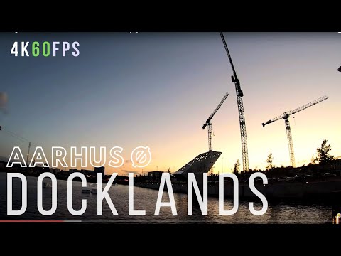 🇩🇰 Harbour Night Walk Denmark * ÅRHUS Ø * Architecture In Denmark By Night (NOT IN COPENHAGEN)