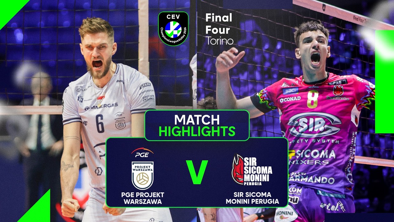 Highlights | PGE Projekt WARSZAWA vs. Sir Sicoma Monini Perugia | Semi-Final | #CLVolleyM 2026