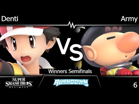 Rushdown 6 - Denti (PT) vs Army (Olimar) Winners Semifinals - SSBU