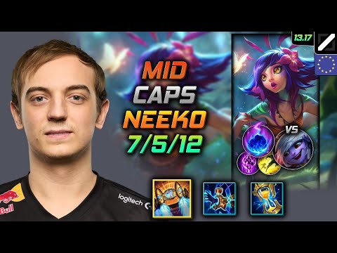 Neeko Mid Build Caps Hextech Rocketbelt Arcane Comet - LOL EUW Challenger Patch 13.17