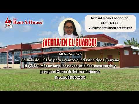 Venta El Guarco Edificio Comercial de Uso Flexible Cerca de la Interamericana