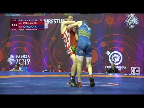 1/8 GR - 51 kg: I. KANDZIAKOU (BLR) v. V. VOITOVYCH (UKR)