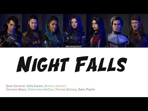 Night Falls - Descendants 3 Cast (Color Coded Lyrics) Video