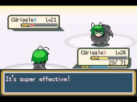 Touhoumon 1.8 Vs. 3rd Rival battle with Alice as starter