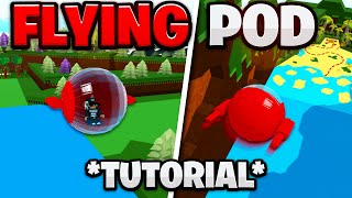 *NEW* FLYING POD TUTORIAL!! | Build a boat for Treasure