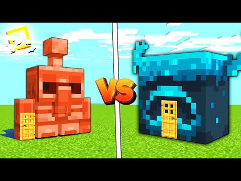 WARDEN EV VS COPPER GOLEM EV !! - Minecraft