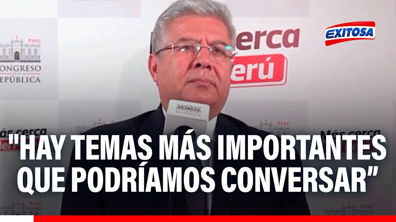 🔴🔵 Ministro de Defensa evade pregunta sobre audios de Santiváñez y capitán 'Culebra'