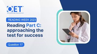 OET Reading Sample Test 5 - (Part C) Q17
