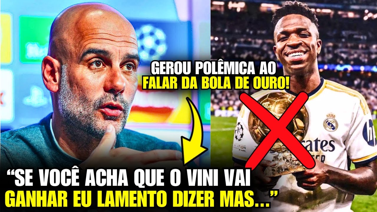 🚨 EITA! Olha o que o GUARDIOLA FALOU DO VINI e DA BOLA DE OURO HOJE!