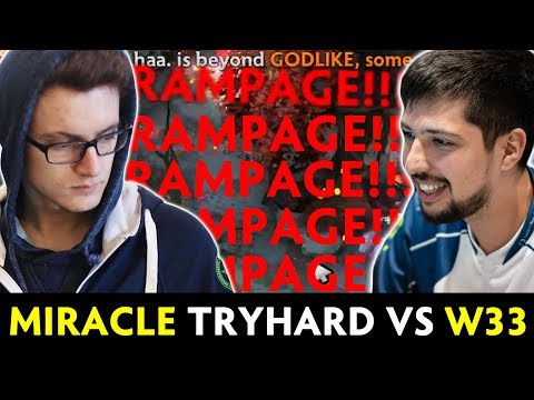 Miracle TRYHARD FARM PICK vs w33 — RAMPAGE GG