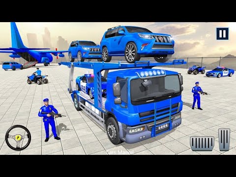 🚔US Police Car Transport Truck - Police Cargo truck - Police Car: Transport Truck - Car Games