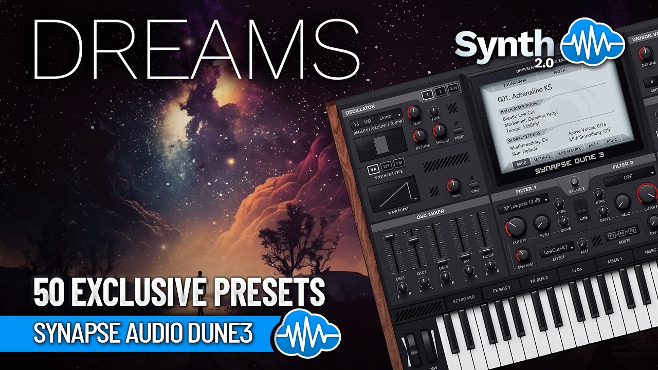 OTL113 - Dreams - Synapse Audio Dune 3 ( 50 presets ) - Video Preview 1