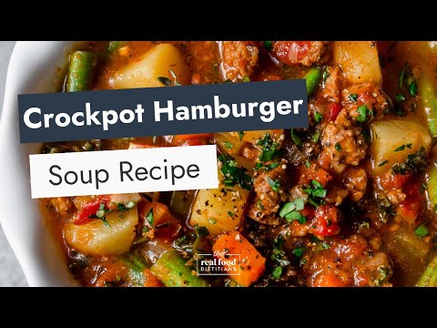Crockpot Healthy Hamburger Soup