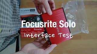 Video thumbnail for Focusrite Scarlett Solo - Audio Interface Review (USB 2nd gen) by Review Tech TV