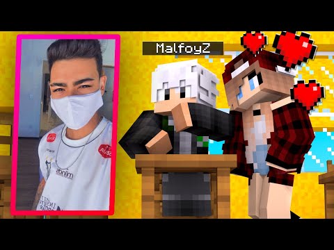 MOSTREI A MINHA VERDADEIRA FOTO PARA A ALUNA NOVA NO MINECRAFT