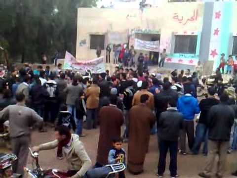 مظاهرة في قرية نامر في ريف درعا في جمعة "إن تنصروا الله ينصركم"